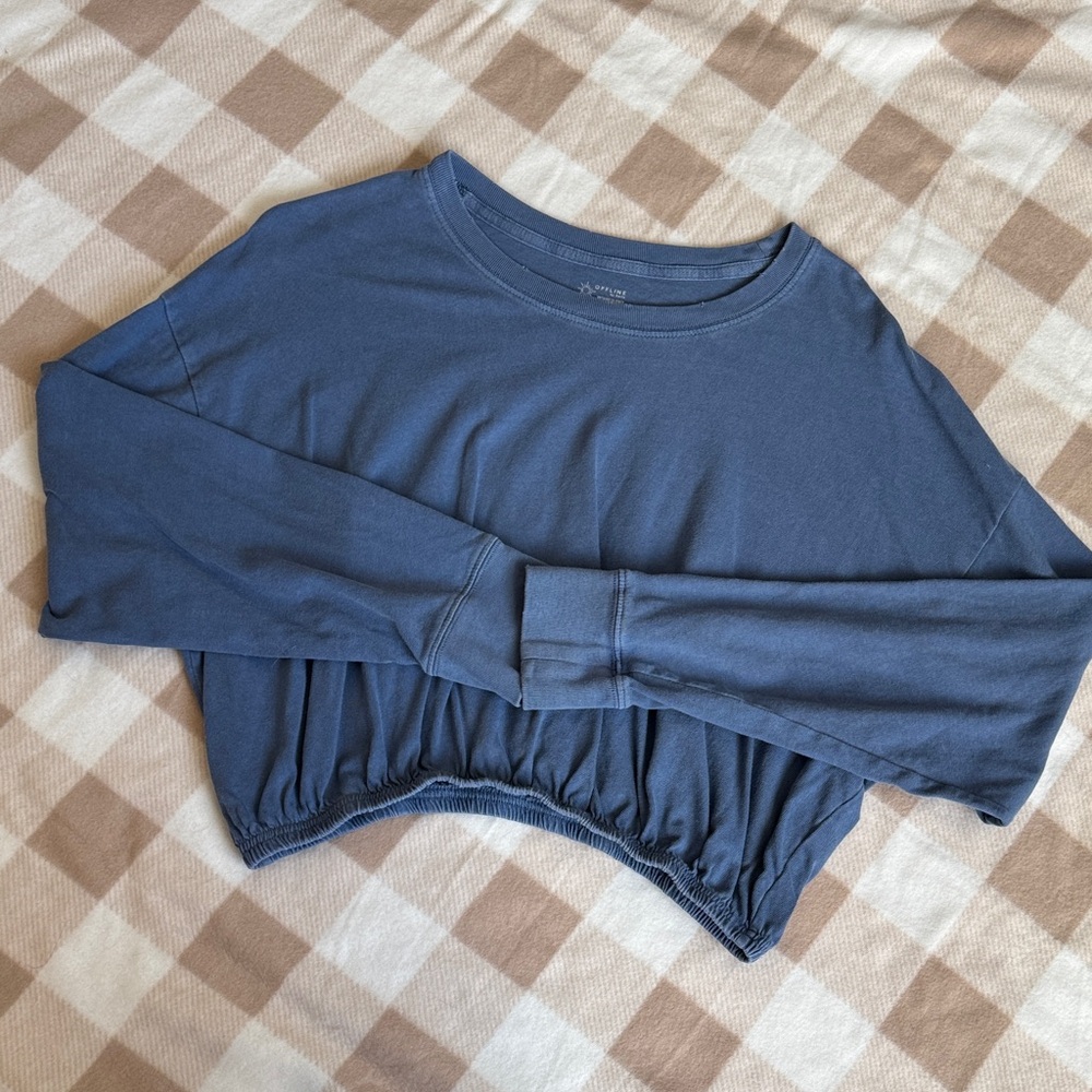Aerie Offline Cropped Long Sleeve